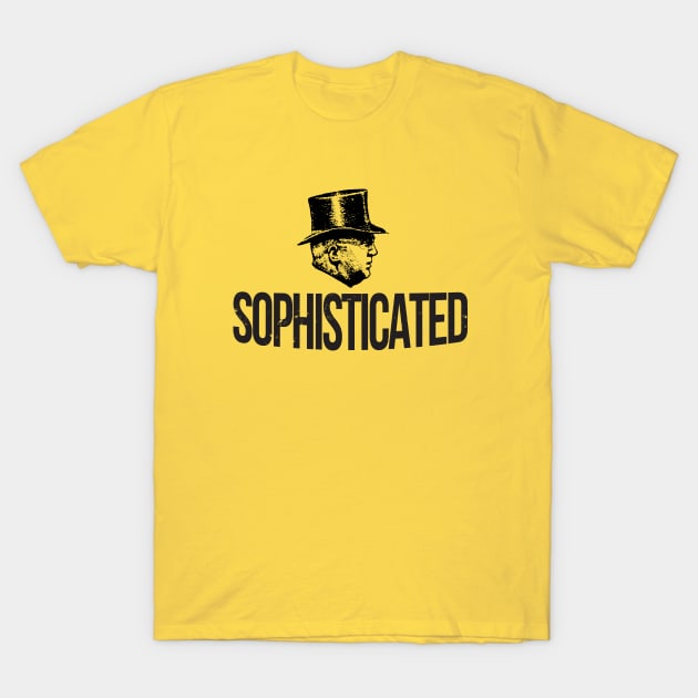 Sophisticated Top Hat Man T-Shirt by PopCycle